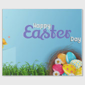 ハッピーイースター日 ラッピングペーパー (フラット)