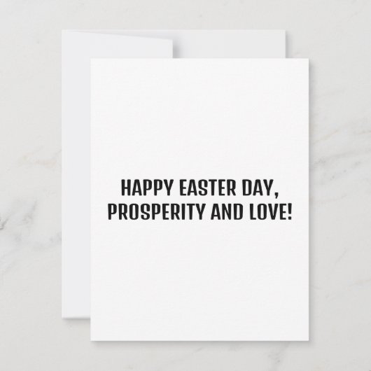 ハッピーイースター日 招待状 (裏面)