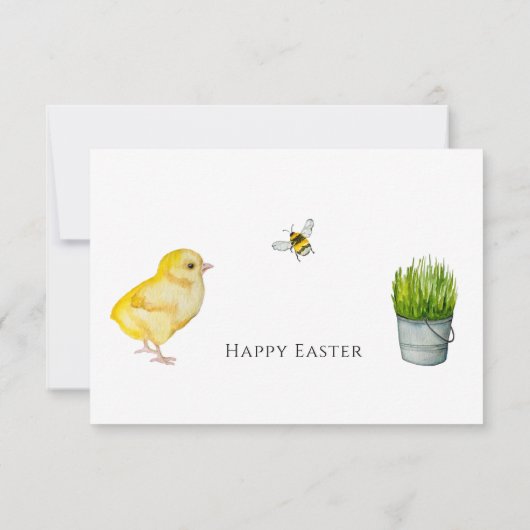 ハッピーイースター春の花 サンキューカード (裏面)