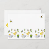 ハッピーイースター春の花 サンキューカード (正面/裏面)