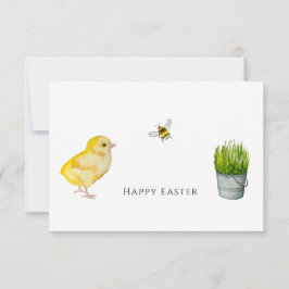ハッピーイースター春の花 サンキューカード