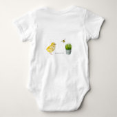 ハッピーイースター春の花 ベビーボディスーツ (裏面)