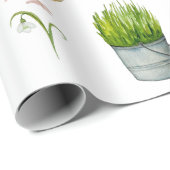 ハッピーイースター春の花 ラッピングペーパー (ロールコーナー)