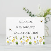 ハッピーイースター春の花 招待状 (スタンド正面)