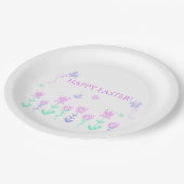 ハッピーイースター春ガーデン紙プレート ペーパープレート (アングル)