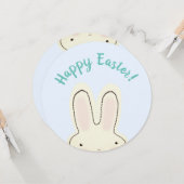 ハッピーイースター春バニー両面おもしろカード カード (正面/裏面インサイチュ)
