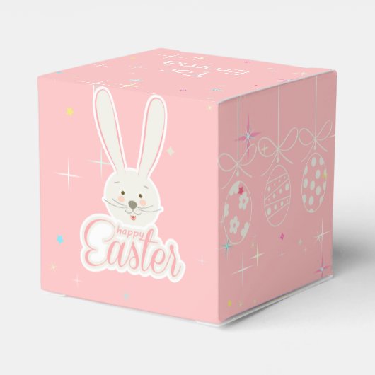 ハッピーイースター春ホリデーキュートバニーエッグ狩り フェイバーボックス (裏面サイド)