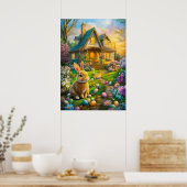 ハッピーイースター春ポスター ポスター (キッチン)