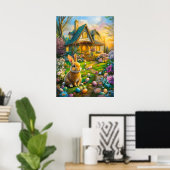 ハッピーイースター春ポスター ポスター (ホームオフィス)