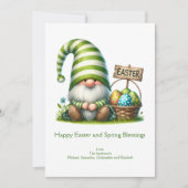 ハッピーイースター春格言イースター シーズンカード (正面)