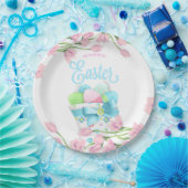 ハッピーイースター春花 ペーパープレート (パーティー)