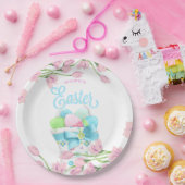 ハッピーイースター春花 ペーパープレート (パーティー)