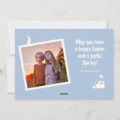 ハッピーイースター春2枚フォトカード シーズンカード (裏面)