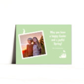 ハッピーイースター春2枚フォトカード シーズンカード