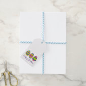 ハッピーイースター染め絵を描卵狩り卵 ギフトタグ (より糸付き)