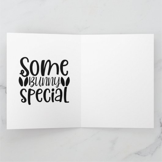 ハッピーイースター格言いくつかのバニーあなたを愛している カード (内部)