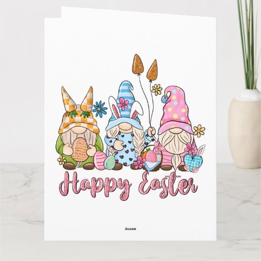 ハッピーイースター格言いくつかのバニーあなたを愛している カード (裏面)