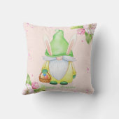 ハッピーイースター格言さくらんぼブロッサムウォーター色 クッション (裏面)