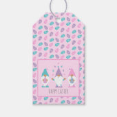 ハッピーイースター格言ジャグリングイースターエッグ ギフトタグ (正面)