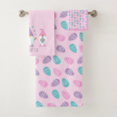 ハッピーイースター格言ジャグリングイースターエッグ バスタオルセット (インサイチュ)