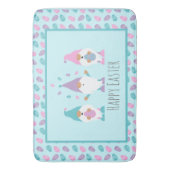 ハッピーイースター格言ジャグリングイースターエッグ バスマット (正面縦)