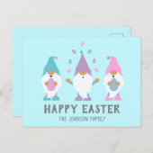 ハッピーイースター格言ジャグリングイースターエッグ ポストカード (正面/裏面)