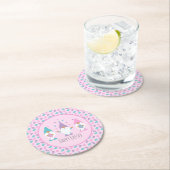 ハッピーイースター格言ジャグリングイースターエッグ ラウンドペーパーコースター (インサイチュ)