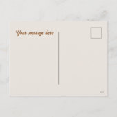 ハッピーイースター水の色の女の子を追加メッセージ休日 シーズンポストカード (裏面)