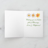 ハッピーイースター水仙カード シーズンカード (内部)