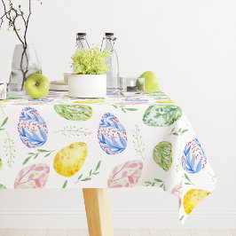 ハッピーイースター水彩エッグ テーブルクロス