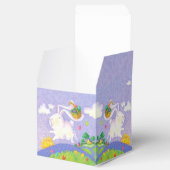 ハッピーイースター水彩バニーラビットエッグバスケット フェイバーボックス (オープン)