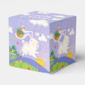 ハッピーイースター水彩バニーラビットエッグバスケット フェイバーボックス (裏面サイド)