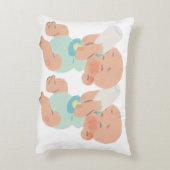 ハッピーイースター水彩フローラ卵 アクセントクッション (裏面(縦))