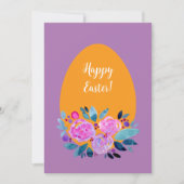 ハッピーイースター水彩フローラ卵 シーズンカード (正面)
