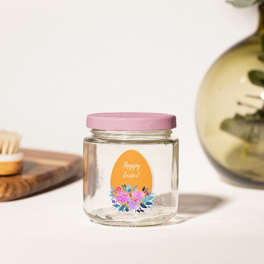 ハッピーイースター水彩フローラ卵 シール