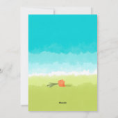 ハッピーイースター水彩可愛いバニーニンジン シーズンカード (裏面)