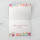 ハッピーイースター水彩春フローラ シーズンカード (内部)