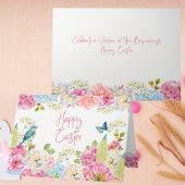 ハッピーイースター水彩春フローラ シーズンカード