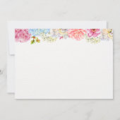 ハッピーイースター水彩春フローラ ノートカード (裏面)