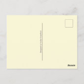 ハッピーイースター水彩水仙絵画花 ポストカード (裏面)