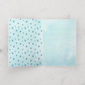 ハッピーイースター水彩鳥類ヴィンテージスタイル 箔シーズンカード (内側レイダウン)