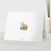 ハッピーイースター水玉模様バニー カード (裏面)