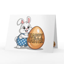 ハッピーイースター水玉模様バニー