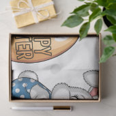 ハッピーイースター水玉模様バニー 薄葉紙 (ギフト)