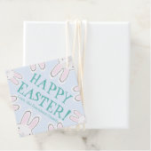 ハッピーイースター淡い色のブルーおもしろいかわいい覗き窓 フェイバータグ (インサイチュ)
