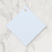 ハッピーイースター淡い色のブルーおもしろいかわいい覗き窓 フェイバータグ (裏面)