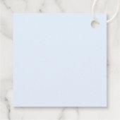 ハッピーイースター淡い色のブルー可愛い覗きバニおもしろい フェイバータグ (裏面)