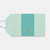 ハッピーイースター淡緑色の水色 ギフトタグ (裏面横)