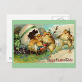 ハッピーイースター潮ヴィンテージ シーズンポストカード (正面/裏面)