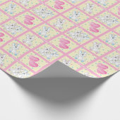 ハッピーイースター物ブンニー ラッピングペーパー (角)